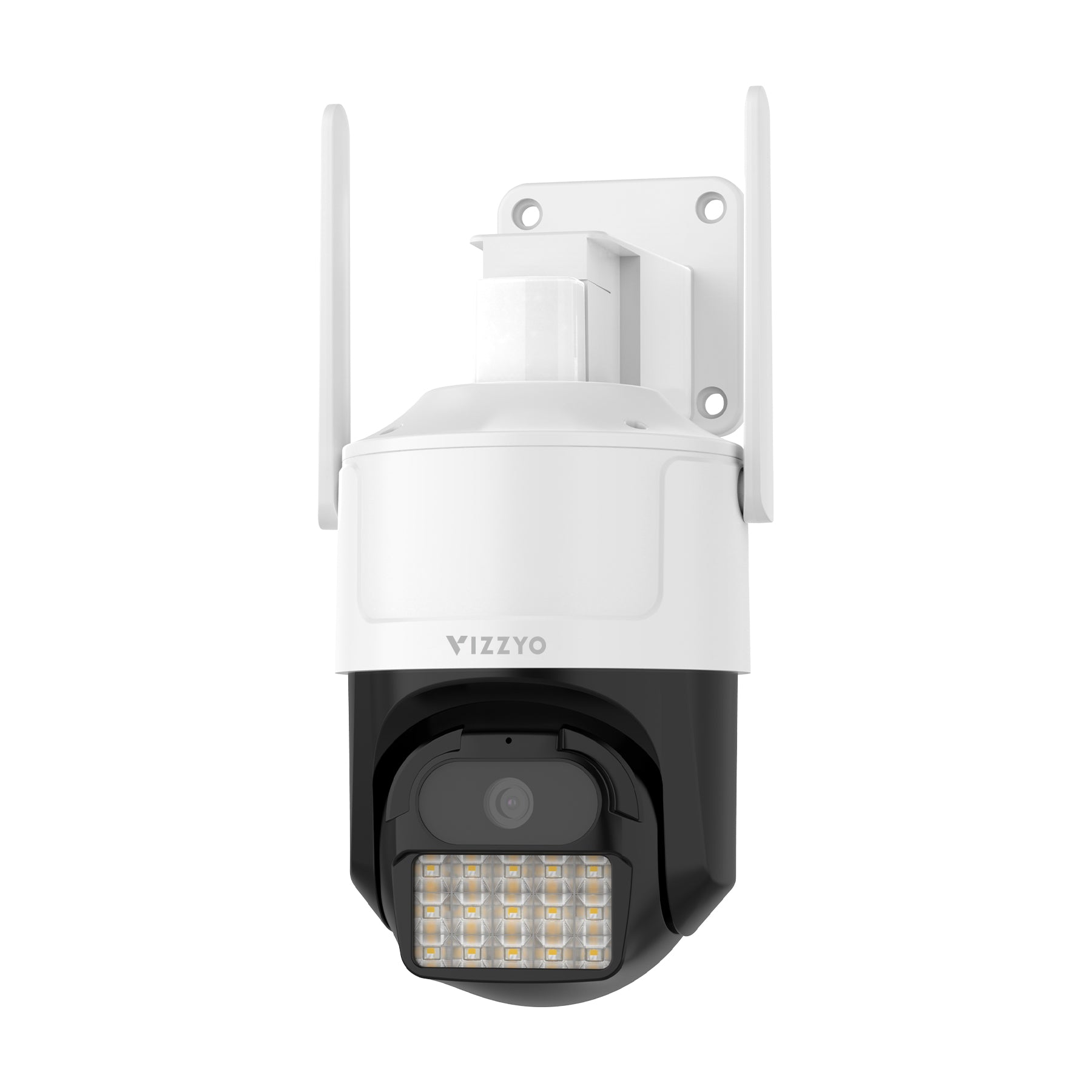 Cameră Supraveghere WiFi Dual-Band Vizzyo Alpha 4K, 8MP Ultra HD, Zoom 5X, Viziune Nocturnă Starlight, Sirenă Luminoasă LED, Detecție Mișcare, H.265, Audio Bidirecțional, IP66, SD 256GB