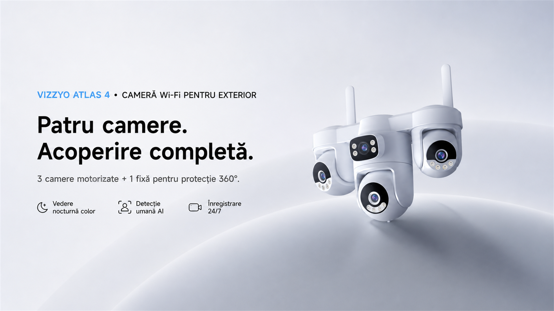 Cameră Supraveghere WiFi VIZZYO Atlas 4