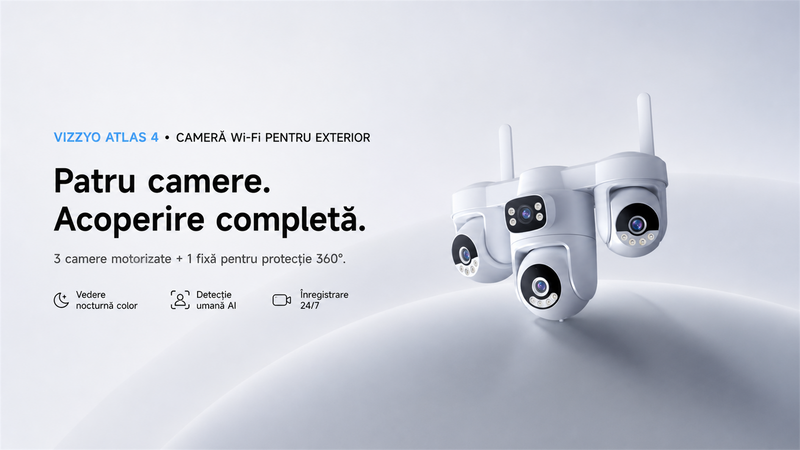 Cameră Supraveghere WiFi VIZZYO Atlas 4