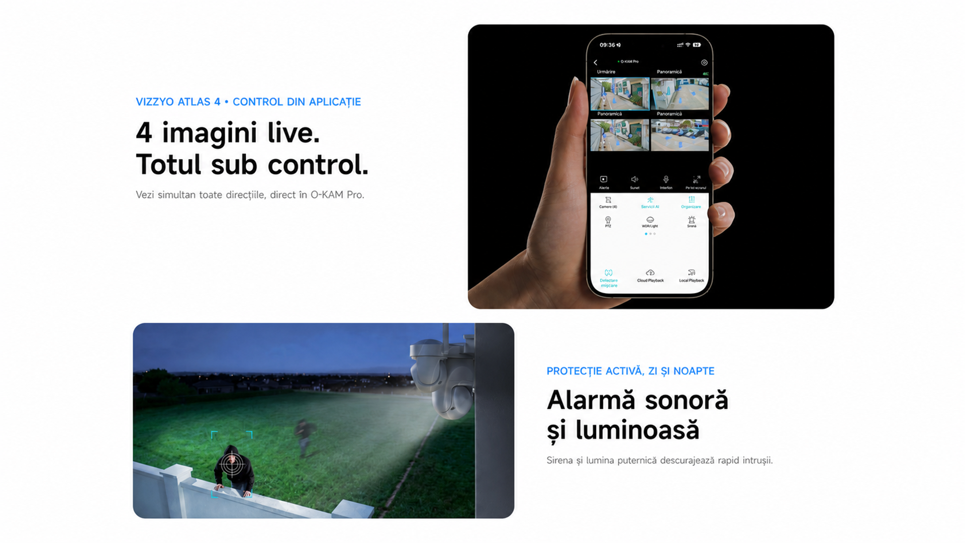 Cameră Supraveghere WiFi VIZZYO Atlas 4