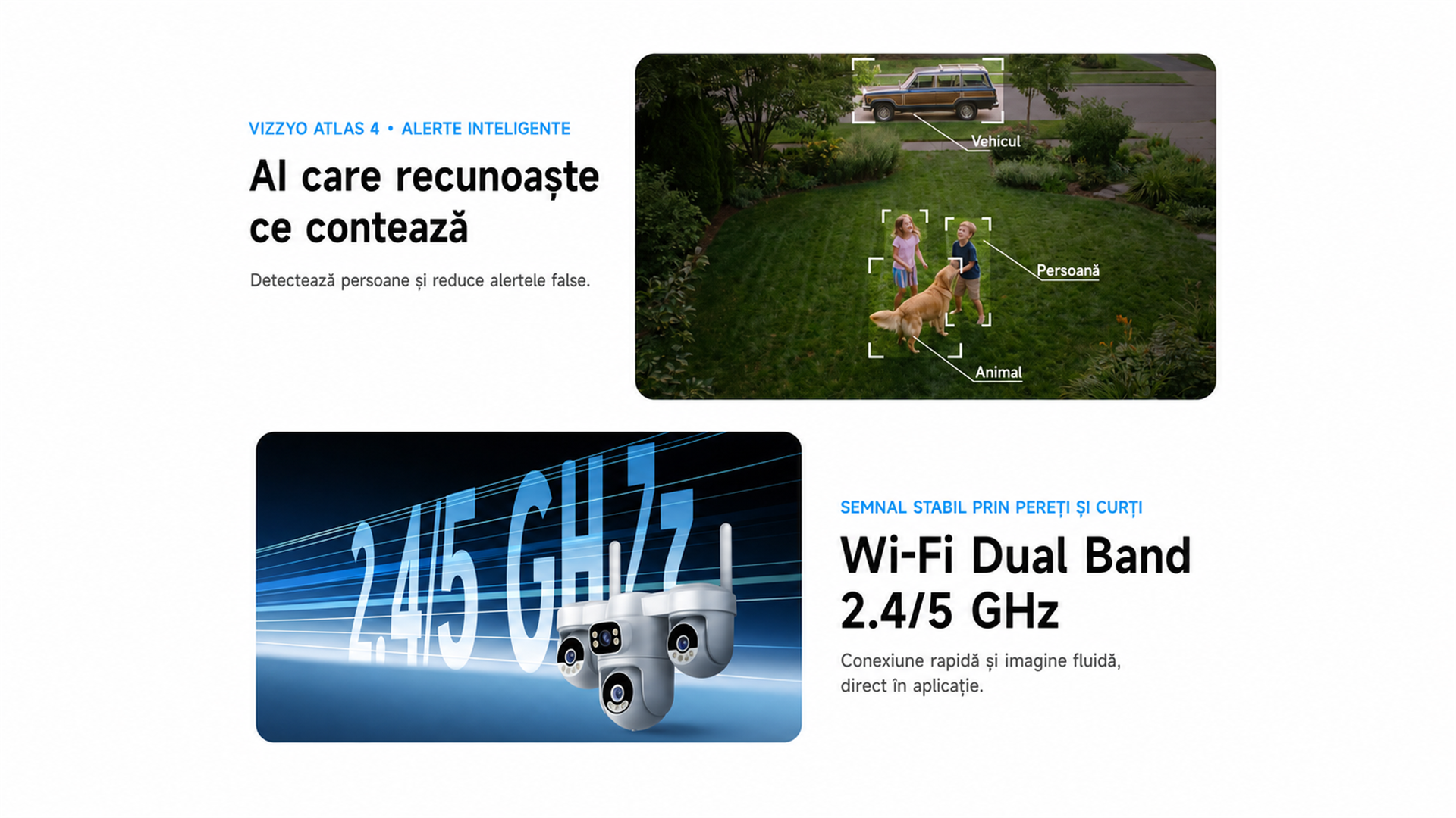 Cameră Supraveghere WiFi VIZZYO Atlas 4