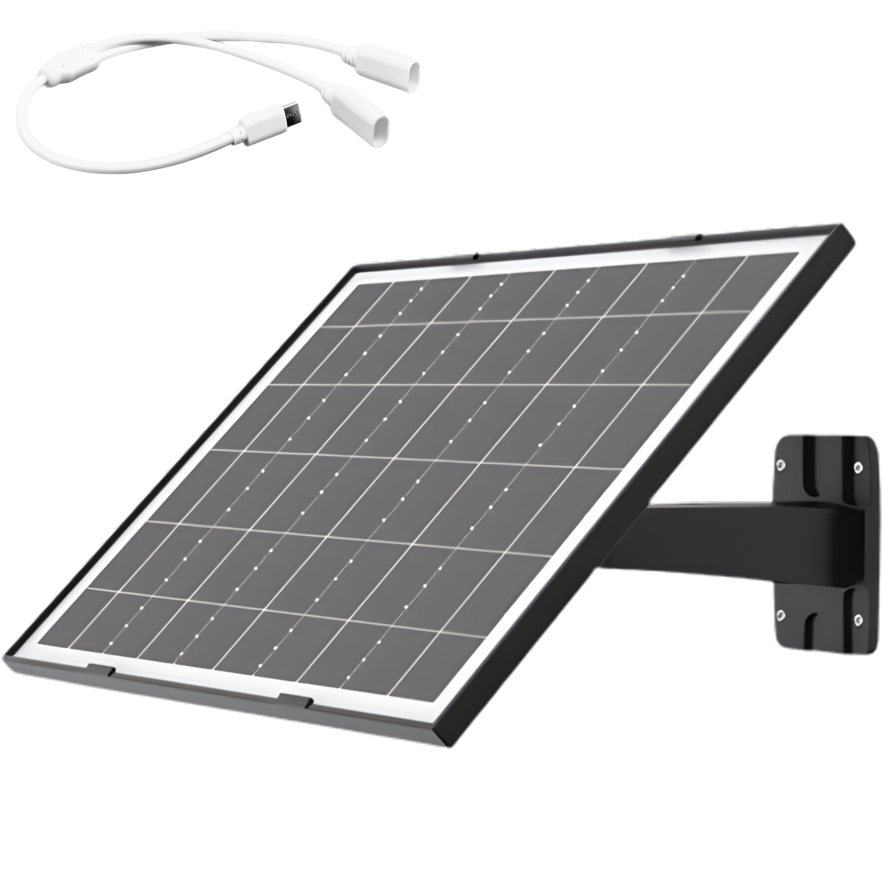 Panou Solar Monocristalin 8W, PERC All Black, cu Splitter, 6.48V 1.54A – Compatibil Camere Solare Vizzyo