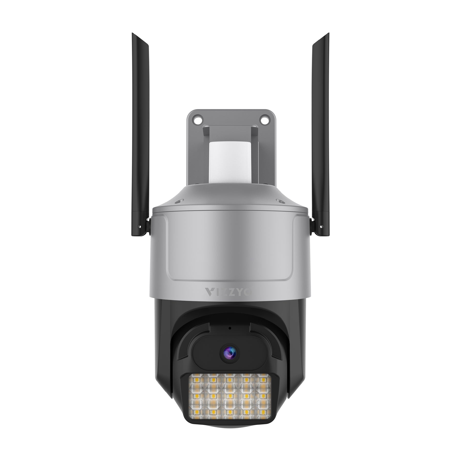 Cameră Supraveghere WiFi Dual-Band Vizzyo Ultra View, 5MP Ultra HD, Black Light Full Color, Viziune Color în Întuneric Total, AI Detecție Mișcare & Urmărire Automată, Sirenă Luminoasă LED, Audio Bidirecțional, H.265, IP66, SD 256GB