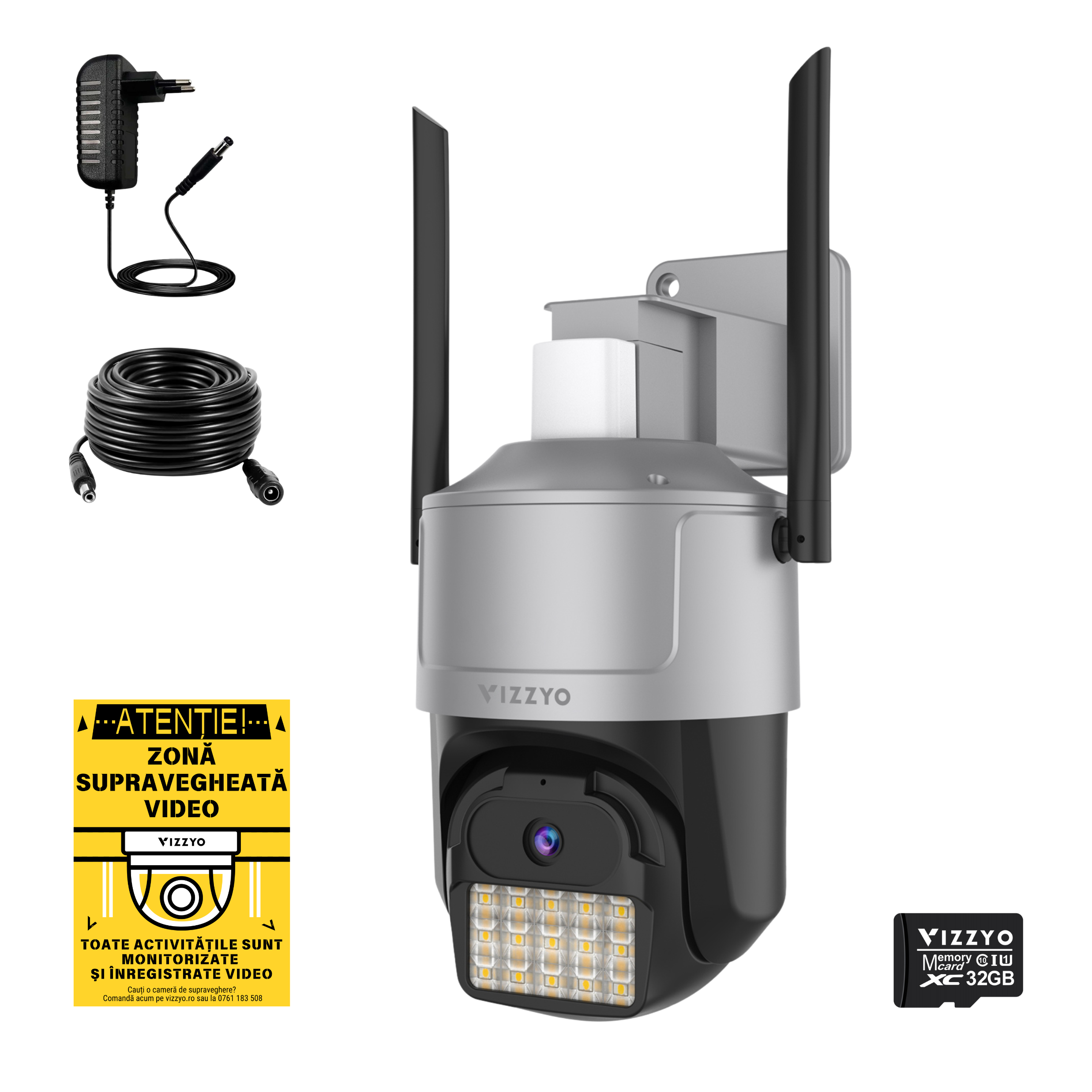 Camera Supraveghere WIFI Black Light Full-Color – VIZZYO Ultra View