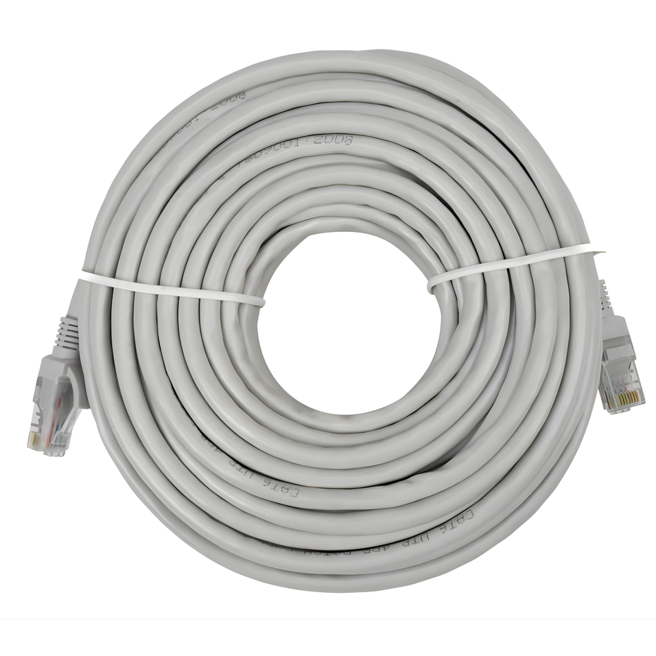 Cablu Internet UTP, 15 Metri, CAT6, RJ45, Mufat, PVC - Compatibil Camere Vizzyo