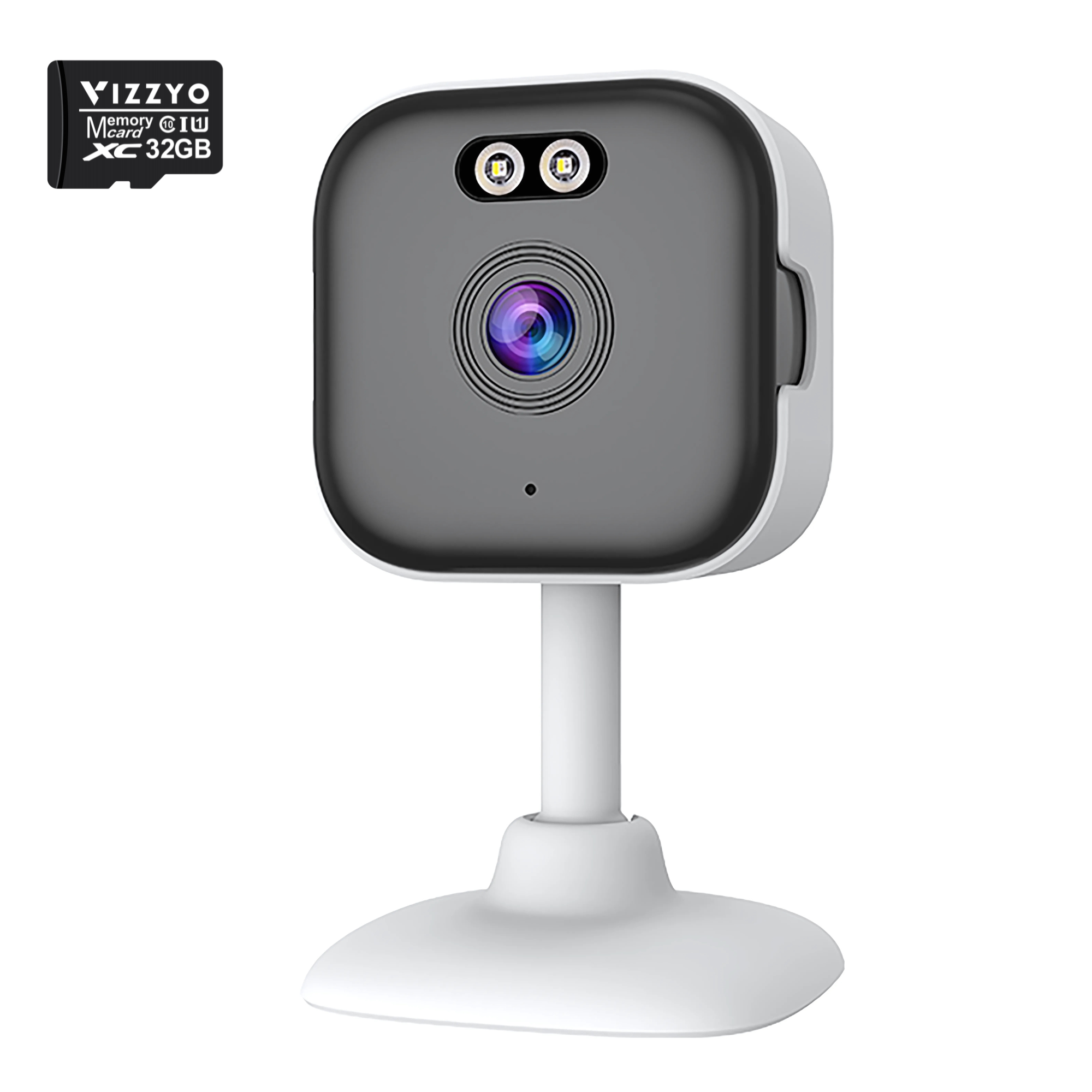 Cameră Supraveghere WiFi Vizzyo Aura, Design Compact, Super HD, Viziune Nocturnă Color, Detecție Mișcare, Audio Bidirecțional, Control din aplicatie, IP66, HDR, ISP, SD 256GB