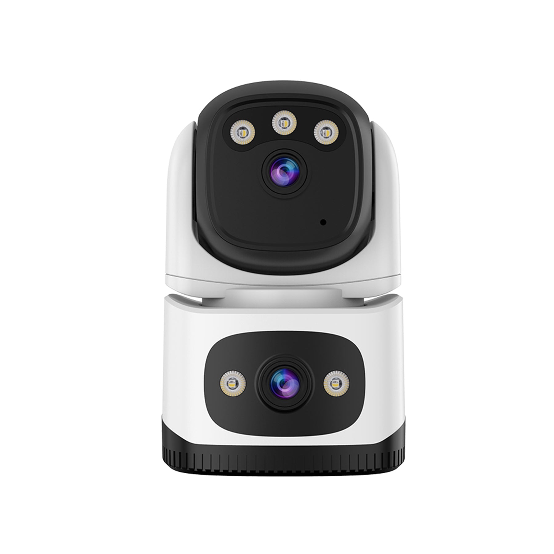 Cameră Supraveghere WiFi Vizzyo Dual Home Defender, 8MP, 2 Camere În 1, Viziune Nocturnă Color, Acoperire Panoramică 360°, Detecție Mișcare & Urmărire Automată, Audio Bidirecțional, Control din aplicatie, IP66, HDR, ISP, SD 256GB