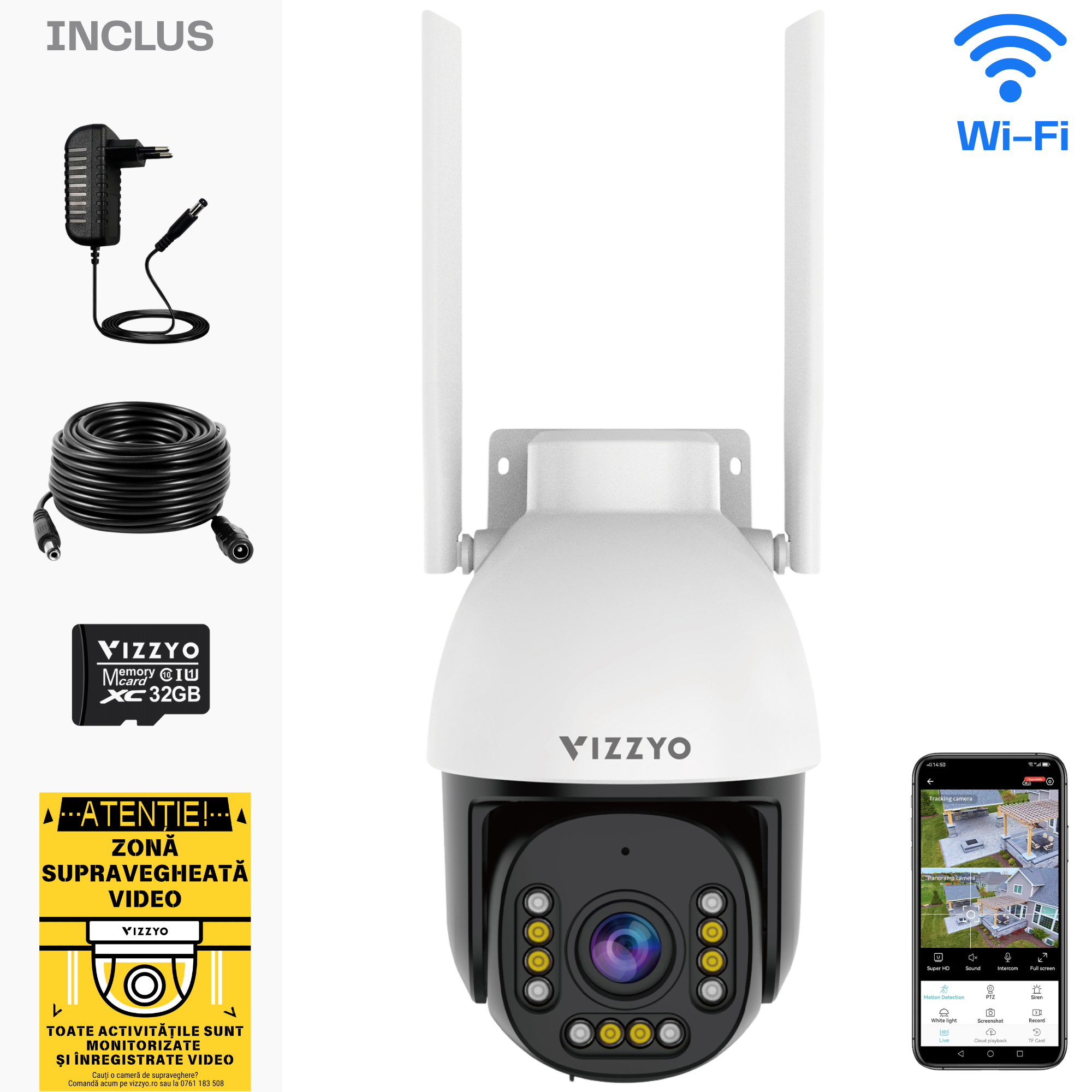 Camera Supraveghere WIFI 5G – VIZZYO Elite Pro