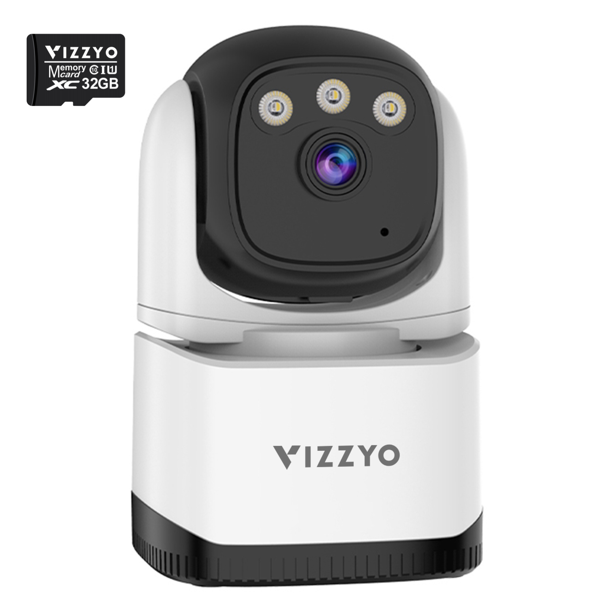 Cameră Supraveghere WiFi Vizzyo Home Defender, 4MP, Viziune Nocturnă Color, Detecție Mișcare & Urmărire Automată, Audio Bidirecțional, Control din aplicatie, IP66, HDR, ISP, SD 256GB