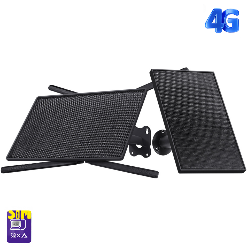 Router 4G Solar de Exterior cu Cartelă SIM, Vizzyo AirNet Router, Redă WiFi 2.4GHz, 4G CAT4 Până la 150 Mbps, Antene High-Gain 5 dBi, Acoperire 50 m, Baterie Integrată 20100mAh, 2 Panouri Solare 20W, 10 Dispozitive, WPA/WPA2, Port Forward, Firewall, IP66