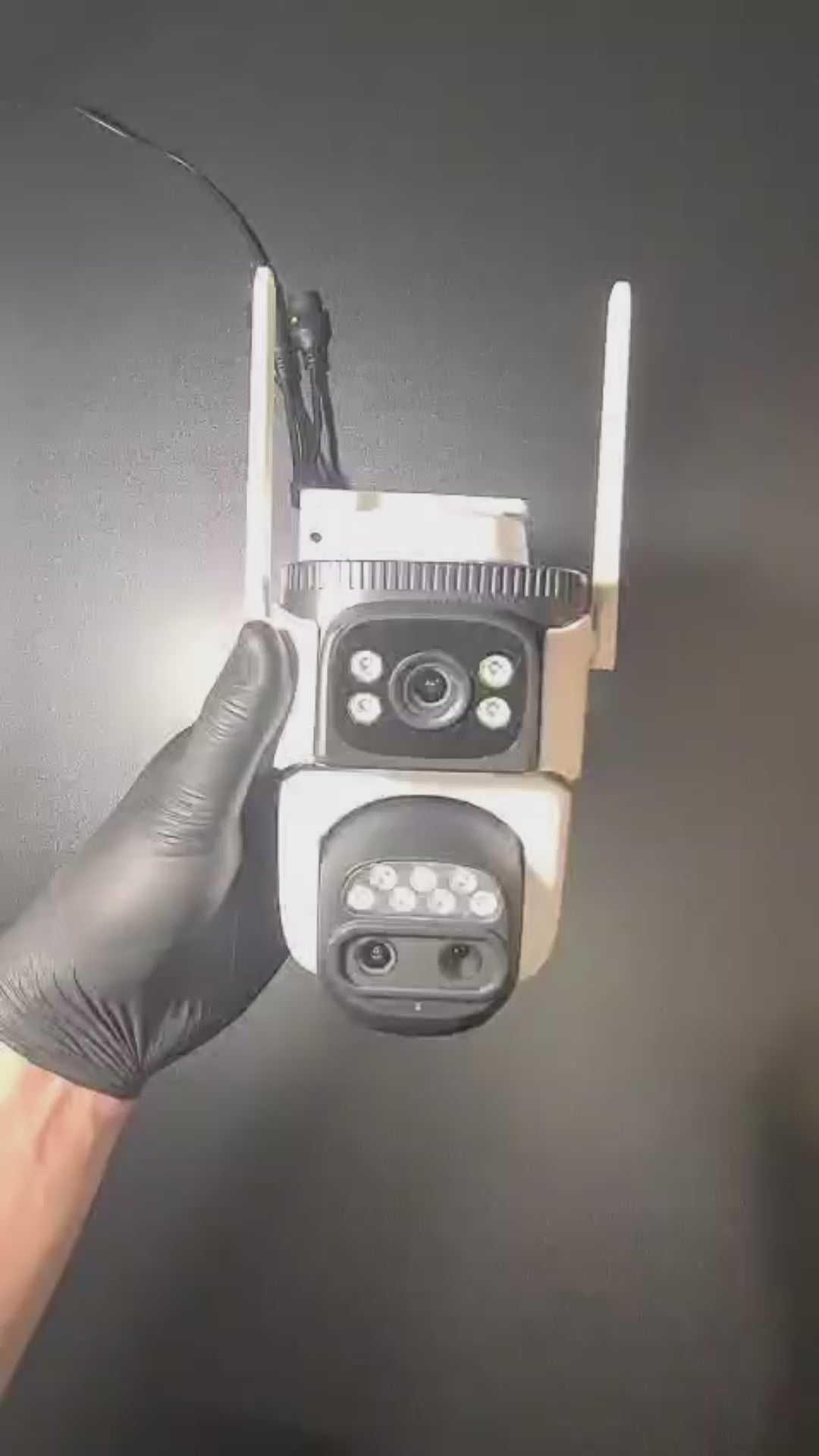 Cameră Supraveghere Dublă WiFi Vizzyo Dual Defender Pro, 12MP