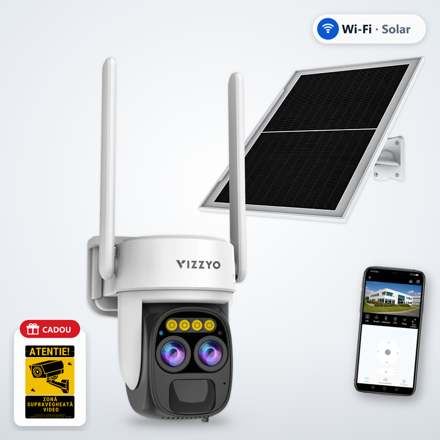 Camere Supraveghere WiFi cu Panou Solar