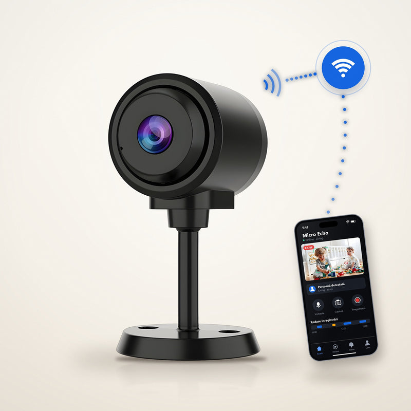 Mini Cameră WiFi Vizzyo Micro Echo