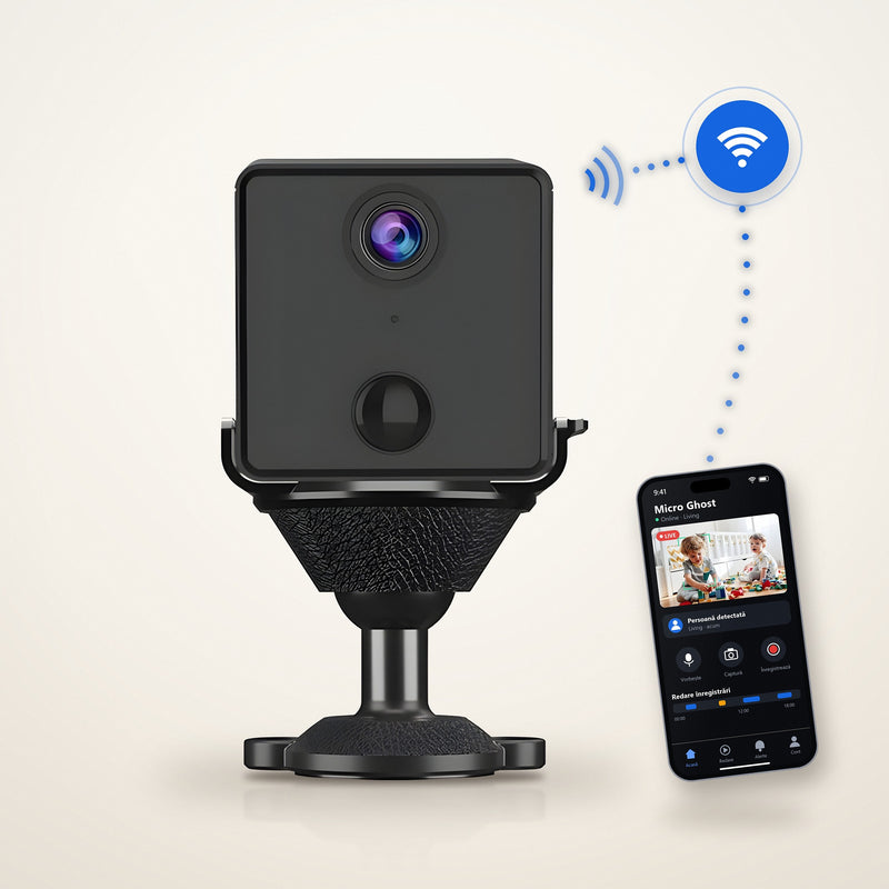 Mini Cameră WiFi Vizzyo Micro Ghost