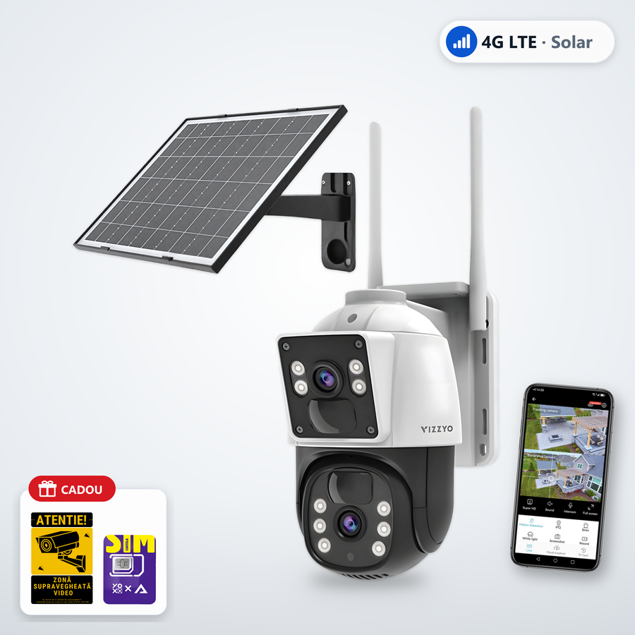 Camere Supraveghere 4G cu Cartela SIM